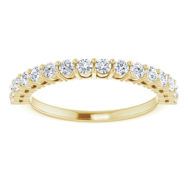 0.48 ct. Round Cut Diamond Wedding Band-VIRABYANI